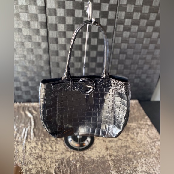 Furla Black Embossed Bag - Picture 6 of 15